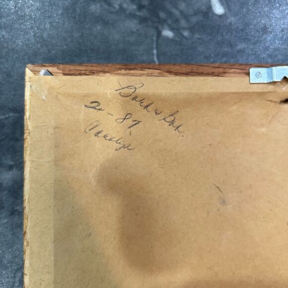 Paula Vaughan Framed Matted Vintage Wood Wall Art Decor - Picture 3 of 10